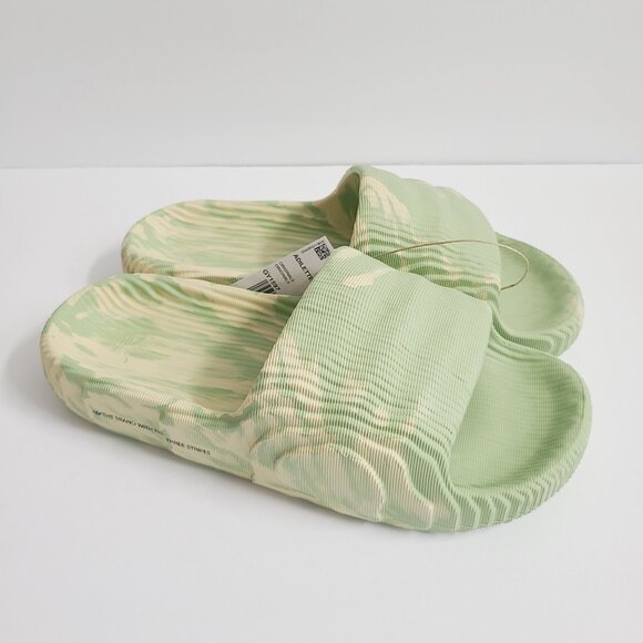 NEW Adidas Adilette 22 Sandals Slides GY1597 Size 8 Magic Lime Desert Sand main image 4